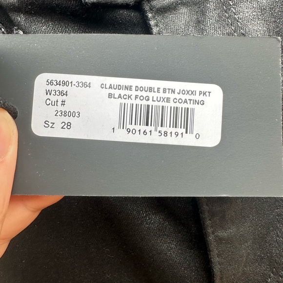 Paige Transcend Claudine Black Jean-Coated Collection-looks like leather! - Picture 7 of 16